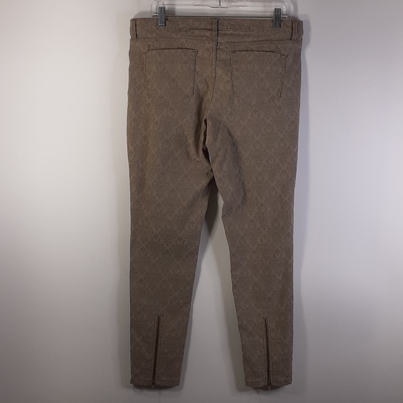 Mossimo Ankle Skinny Jeans Sz 12 Tan/Beige Design - Picture 6 of 15